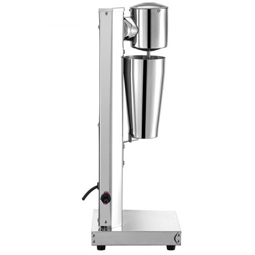 Single Head Classic Milkshake Maker with 800ml Cup, 2 Speed Adjustable Silver Milkshake Maker Machine for Smoothies