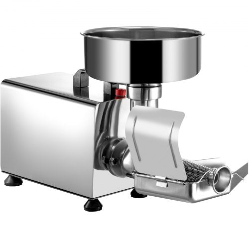 Electric Tomato Milling Machine, Stainless Steel Tomato Press & Strainer with 90-160 Kg/H Pure Copper Motor.