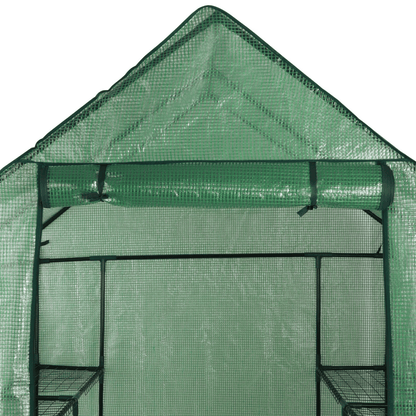 Walk In Greenhouse With 8 Shelves For Outdoor Gardening And Plant Protection 7