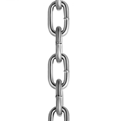 100Ft Grade 30 Proof Coil Chain, Zinc Plated Heavy-Duty Chain for Towing, Logging, Agriculture & Guard Rails