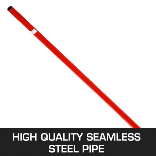 6FT Pry Lever Bar, 6600 lbs Capacity Heavy Duty 3T Prylever Bar with Durable Wheels & Ergonomic Handle