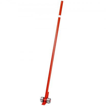 6FT Pry Lever Bar, 6600 lbs Capacity Heavy Duty 3T Prylever Bar with Durable Wheels & Ergonomic Handle