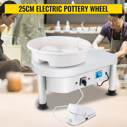 280W 25cm Electric Pottery Wheel Ceramic Machine For Clay Art Craft  DIY 110V 1