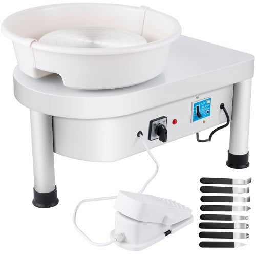 280W 25cm Electric Pottery Wheel Ceramic Machine For Clay Art Craft  DIY 110V 6