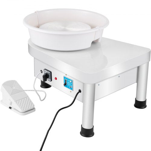 280W 25cm Electric Pottery Wheel Ceramic Machine For Clay Art Craft  DIY 110V 8