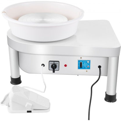 280W 25cm Electric Pottery Wheel Ceramic Machine For Clay Art Craft  DIY 110V 7