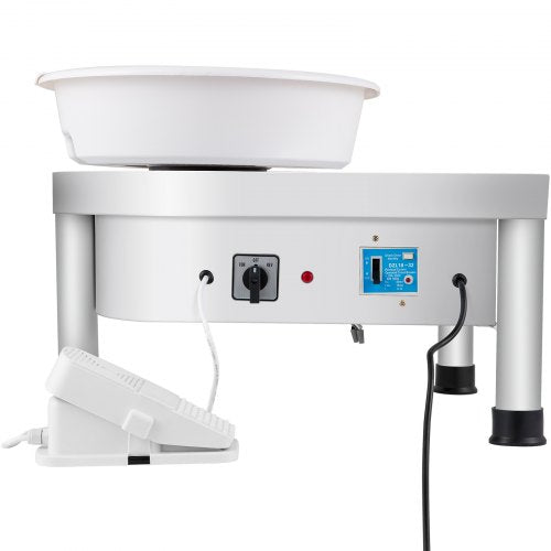 280W 25cm Electric Pottery Wheel Ceramic Machine For Clay Art Craft  DIY 110V 9