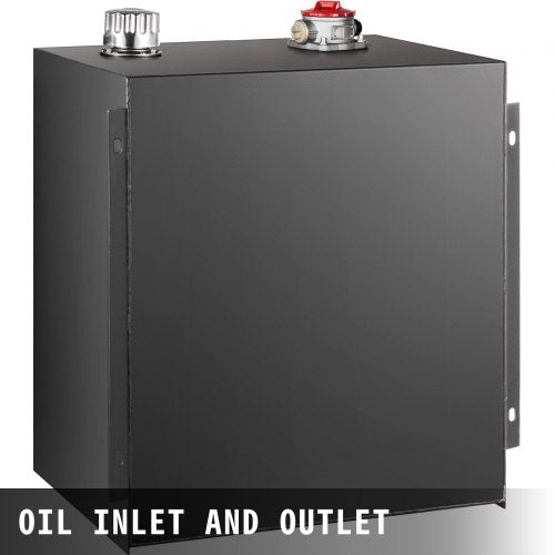 Hydraulic Oil Tanks Fuel Tank, Heavy Duty Steel Hydraulic Reservoir with Filter, Strainer, Breather Cap & Temp Gauge