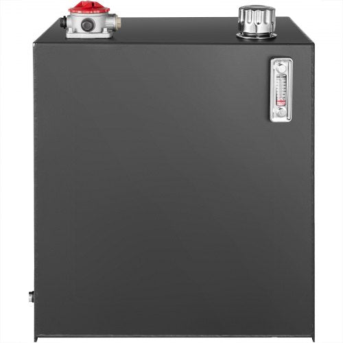 Hydraulic Oil Tanks Fuel Tank, Heavy Duty Steel Hydraulic Reservoir with Filter, Strainer, Breather Cap & Temp Gauge
