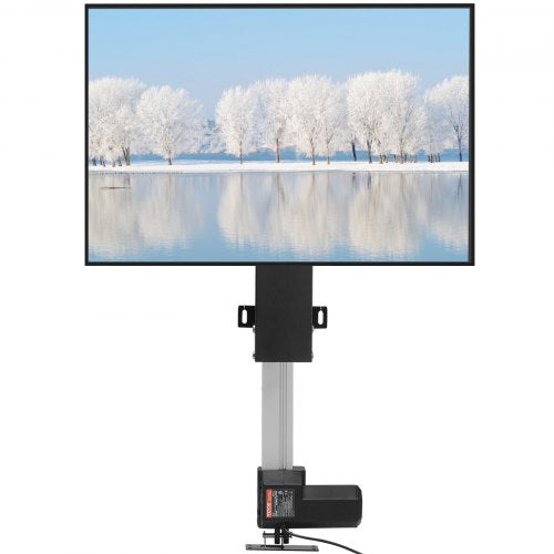 Electric TV Lift Mount, 31" Adjustable Stroke, Supports 60" TVs, 132 Lbs Load, Remote-Controlled Height Adjustment