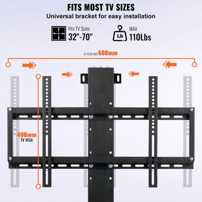 Electric TV Lift Mount 31 Adjustable Stroke Supports 60 TVs 132 Lbs Load RemoteControlled Height Ad 4