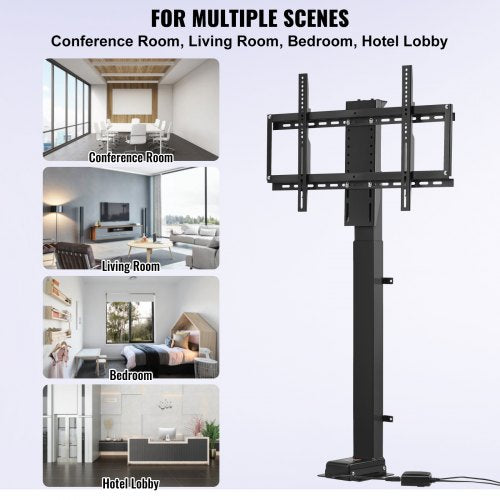 Motorized TV Lift 35 Stroke Length Fits 3265 TVs Height Adjustable 287642 154 Lbs Capacity 4