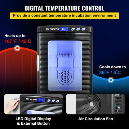 Reptile Egg Incubator 25L Digital Scientific Hatcher With Precise Temperature Control 542C 12V110V  3