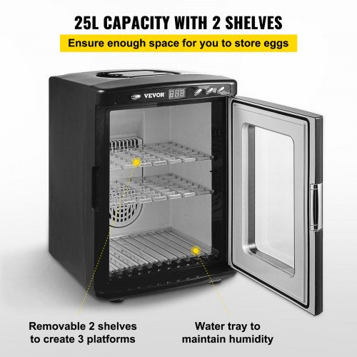 Reptile Egg Incubator 25L Digital Scientific Hatcher With Precise Temperature Control 542C 12V110V  4
