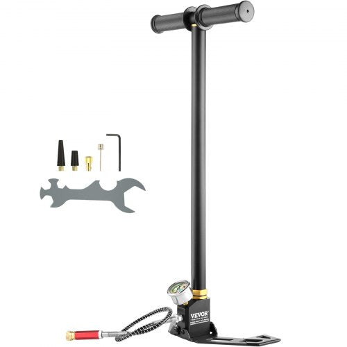 4500PSI High Pressure Hand Pump 3Stage PCP Airgun Stirrup Pump For Air Rifle Filling Hunting  Scuba 1