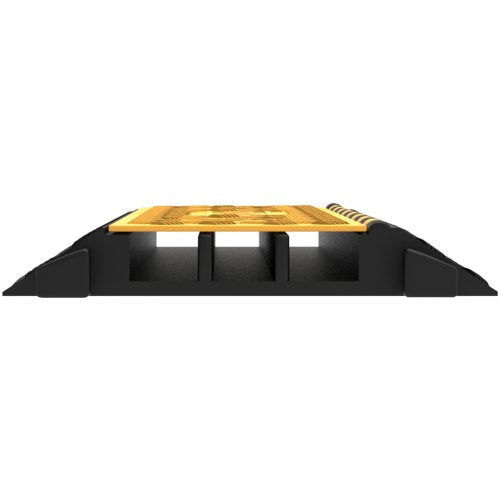 3Channel Cable Protector Ramp 1 Pack Heavy Duty Rubber Cord Cover  22K Lbs Capacity SlipProof For P 9