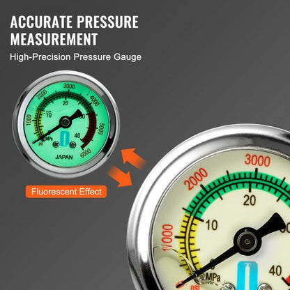 4500PSI High Pressure Hand Pump 3Stage PCP Airgun Stirrup Pump For Air Rifle Filling Hunting  Scuba 5