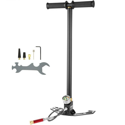 4500PSI High Pressure Hand Pump 3Stage PCP Airgun Stirrup Pump For Air Rifle Filling Hunting  Scuba 8