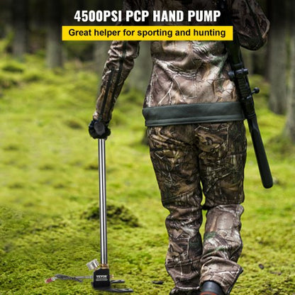 4500PSI PCP Air Pump 3Stage High Pressure Hand Pump For Airguns Rifles  Inflatables 2