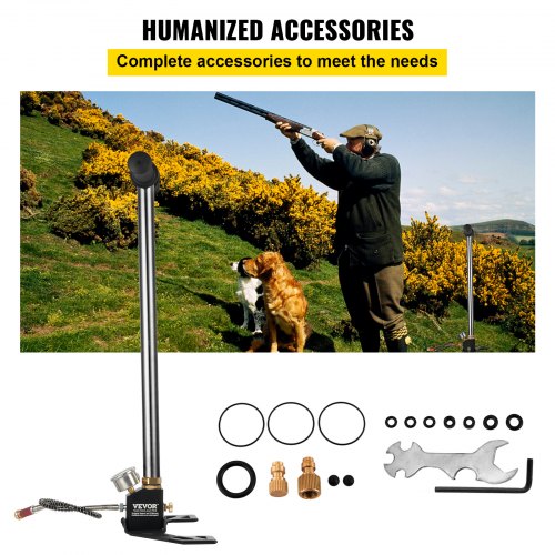 4500PSI PCP Air Pump 3Stage High Pressure Hand Pump For Airguns Rifles  Inflatables 6