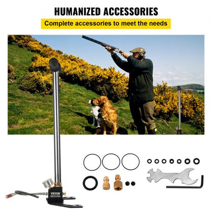 4500PSI PCP Air Pump 3Stage High Pressure Hand Pump For Airguns Rifles  Inflatables 6