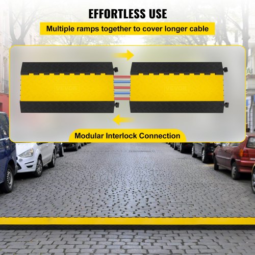 5Channel Heavy Duty Cable Protector Ramp Extreme Rubber Cable Cover For Wires  Cords 88K Lbs Capaci 5