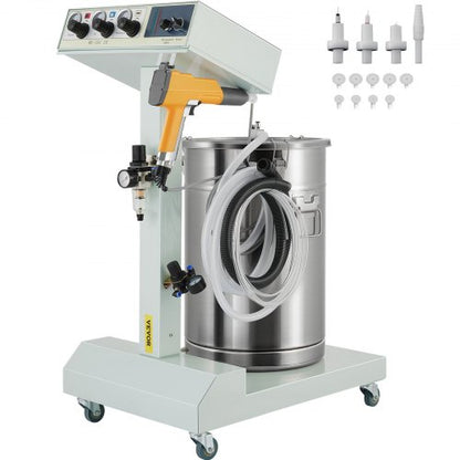 40W 50L Electrostatic Powder Coating Machine With Spray Gun 550gmin WX101 System 1
