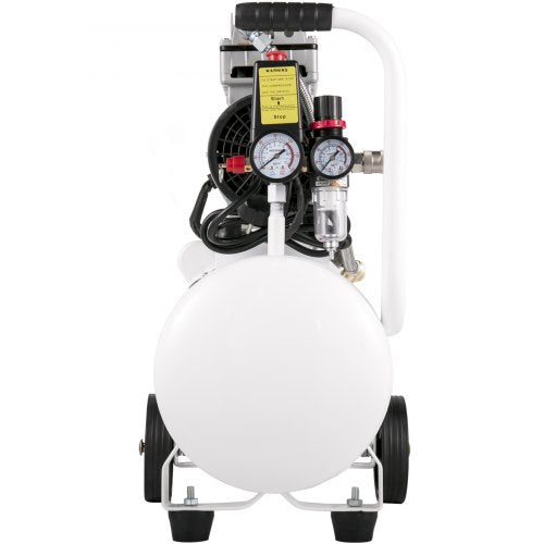 UltraQuiet OilFree Air Compressor 750W 66 Gallon Steel Tank Pancake Compressor 115 PSI For Tire Inf 9