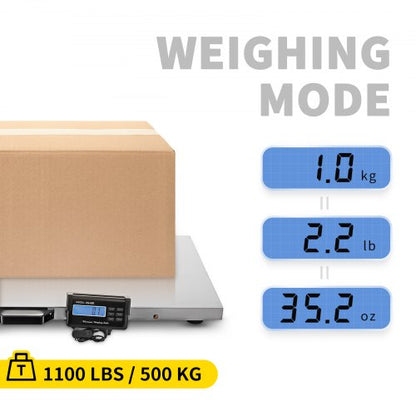 Large Pet Vet Scale 1100LB Digital Livestock Scale With Stainless Steel Platform For Dogs Hogs Shee 2