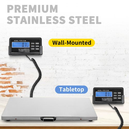880LB Stainless Steel Vet Scale, Heavy-Duty Digital Livestock Scale for Large Animals, Dogs, Pigs & Goats