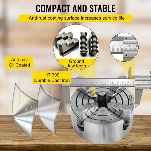 Lathe Chuck Jaw Independent Reversible Jaw, Precision Metal Lathe Chuck for Turning Machine Accessories