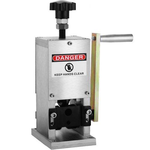 Wire Stripper Machine with Hand Crank, Manual Wire Stripping Tool Aluminum Build, Ideal for Scrap Copper Cable Recycling