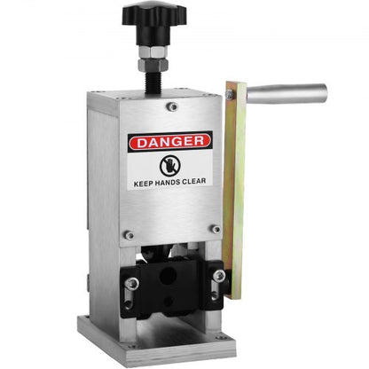 Wire Stripper Machine with Hand Crank, Manual Wire Stripping Tool Aluminum Build, Ideal for Scrap Copper Cable Recycling