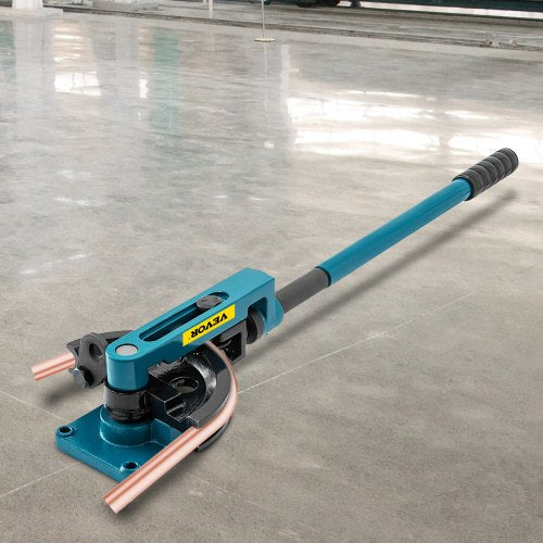 Heavy Duty Pipe Tube Bender Set with Steel Dies, Manual Tube Bending Machine for Steel, Metal, Copper, Workshop Use