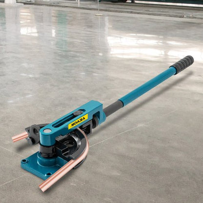 Heavy Duty Pipe Tube Bender Set with Steel Dies, Manual Tube Bending Machine for Steel, Metal, Copper, Workshop Use