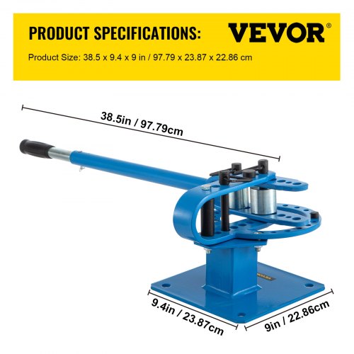 Manual Bench Compact Metal Bender With Dies Flat Bar Rod And Pipe Bending Brake Bender For Steel Ir 6