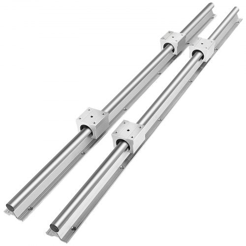 Linear Rail Set with SBR Bearing Blocks, Linear Slide Guide Rail for CNC Machines, 3D Printers, Automation Equipment