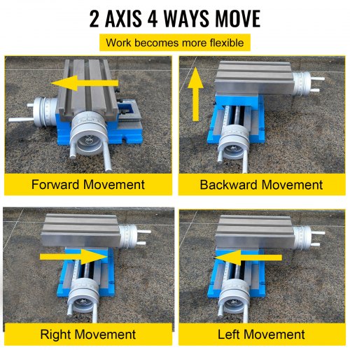 Precision Milling Machine Work Table Slide, Compound Cross Slide Milling Table for Drill Press, Bench Vise, Metal Lathe