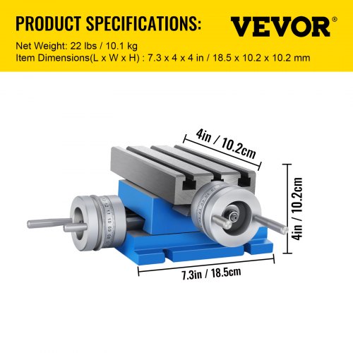 Precision Milling Machine Work Table Slide, Compound Cross Slide Milling Table for Drill Press, Bench Vise, Metal Lathe