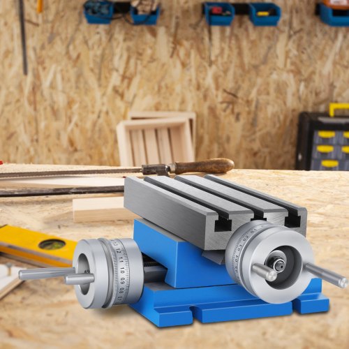 Precision Milling Machine Work Table Slide, Compound Cross Slide Milling Table for Drill Press, Bench Vise, Metal Lathe