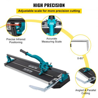 31 Inch Manual Tile Cutter Single Rail W Precise Laser Positioning Alloy Cutter Wheel  Ergonomic Ha 4