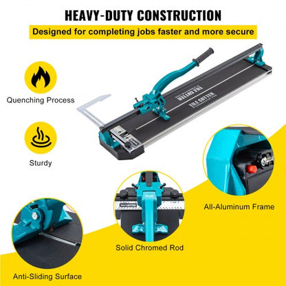 31 Inch Manual Tile Cutter Single Rail W Precise Laser Positioning Alloy Cutter Wheel  Ergonomic Ha 5