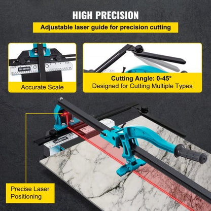 40 Inch Manual Tile Cutter Single Rail With Double Brackets  Precise Laser For Precision Cutting 4
