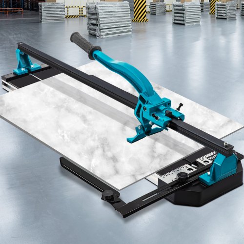 40 Inch Manual Tile Cutter, Single Rail with Double Brackets & Precise Laser for Precision Cutting