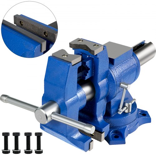 Heavy Duty 6 Bench Vise With 360 Swivel Base  Head 30Kn Pipe Vise HighPrecision Clamping For Metalw 1