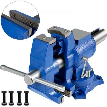 Heavy Duty 6 Bench Vise With 360 Swivel Base  Head 30Kn Pipe Vise HighPrecision Clamping For Metalw 1