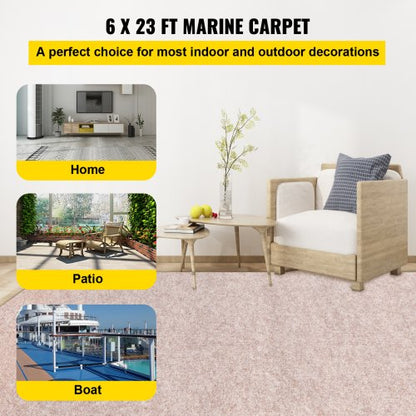 32 Oz Marine Carpet Waterproof NonSlip Boat  Deck Rug Soft Ribbed Texture Easy To Install  Clean 2