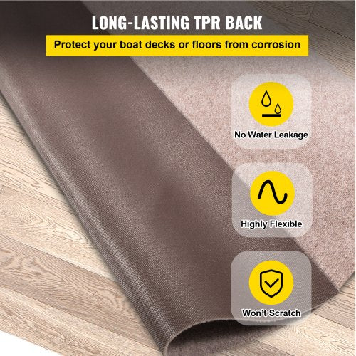32 Oz Marine Carpet Waterproof NonSlip Boat  Deck Rug Soft Ribbed Texture Easy To Install  Clean 4
