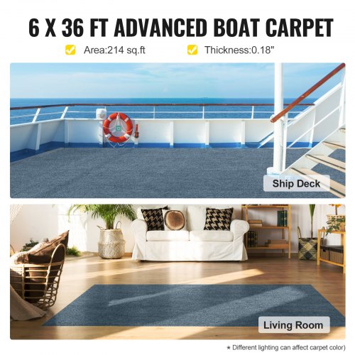 HeavyDuty 6 Ft X 36 Ft Outdoor Carpet NonSlip Waterproof Runner For High Traffic Areas  Cuttable Mo 2