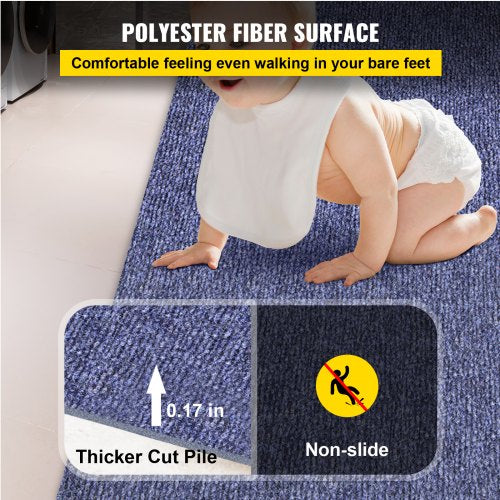 6x295 Ft Deep Blue Marine Carpet Waterproof Outdoor Rug With NonSlip Backing For Boats Patios  Deck 3